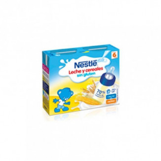 Papilla de Leche y Cereales Sin Gluten 2 Unidades x 250 ml Nestle