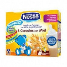 Papilla 8 Cereales con Miel 2 Unidades x 250 ml Nestle