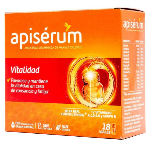 Apiserum Vitalidad 18 Viales