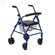 Rollator Aluminio con Frenos de Presión Azul Apex