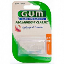 Proxabrush Classic Cepillo Interdental con Clorhexidina 0,9 mm 8 Unidades Gum