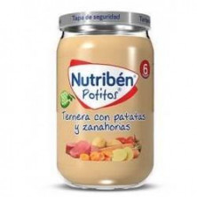 Potitos Pure de Ternera con Patatas y Zanahoria 235 gr Nutribén