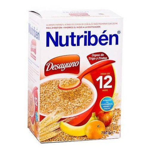 Nutriben Desayuno Copos Trigo Frutas 75
