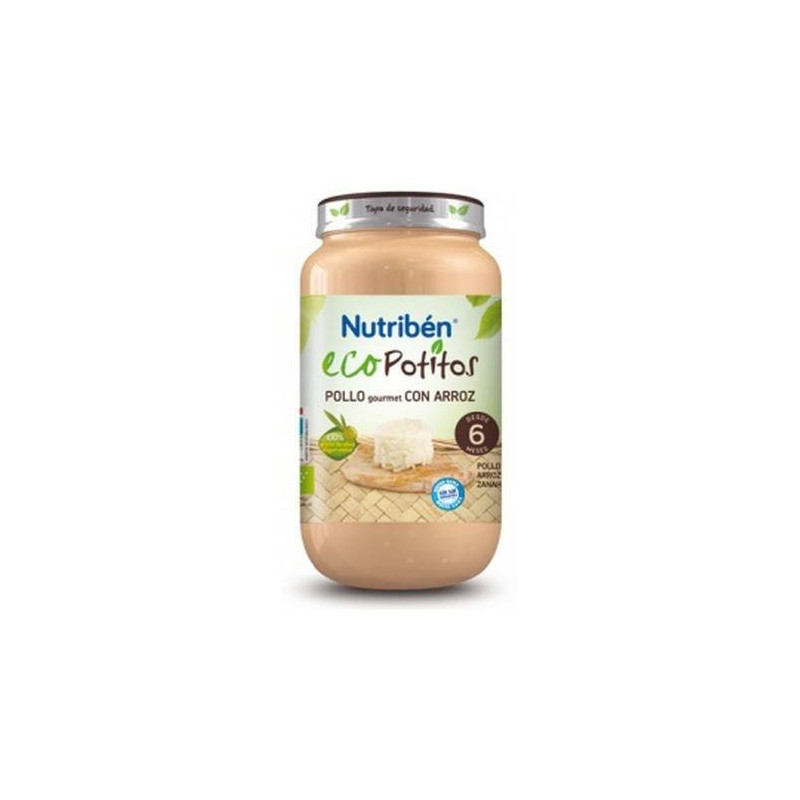 Ecopotito con Puré Sabor a Pollo de Corral con Verduras 235gr  Nutribén