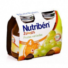 Zumo de Frutas Variadas 2 Unidades x 130 ml Nutribén