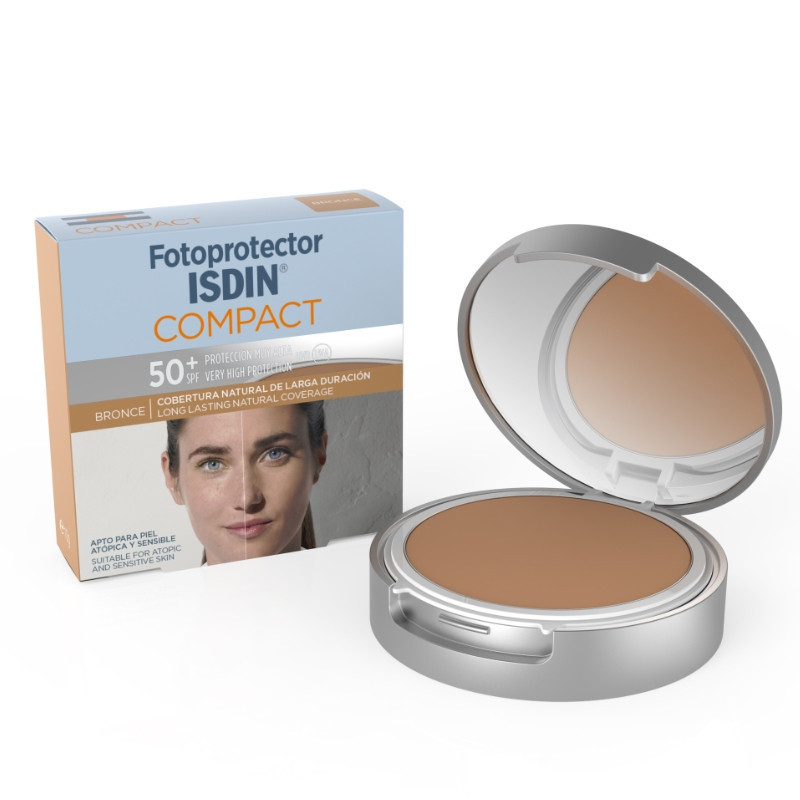 Maquillaje Fotoprotector Compact  SPF 50 Color Bronce 10 gr Isdin