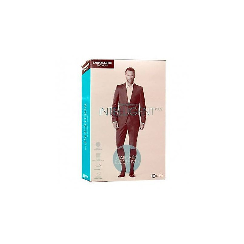 Novum Calcetín para Hombre Compresión Normal Talla 2 Color Negro Farmalastic