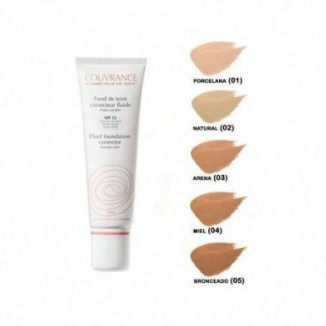 Couvrance Maquillaje Fluido Corrector Color Natural SPF 15 30 ml Avene