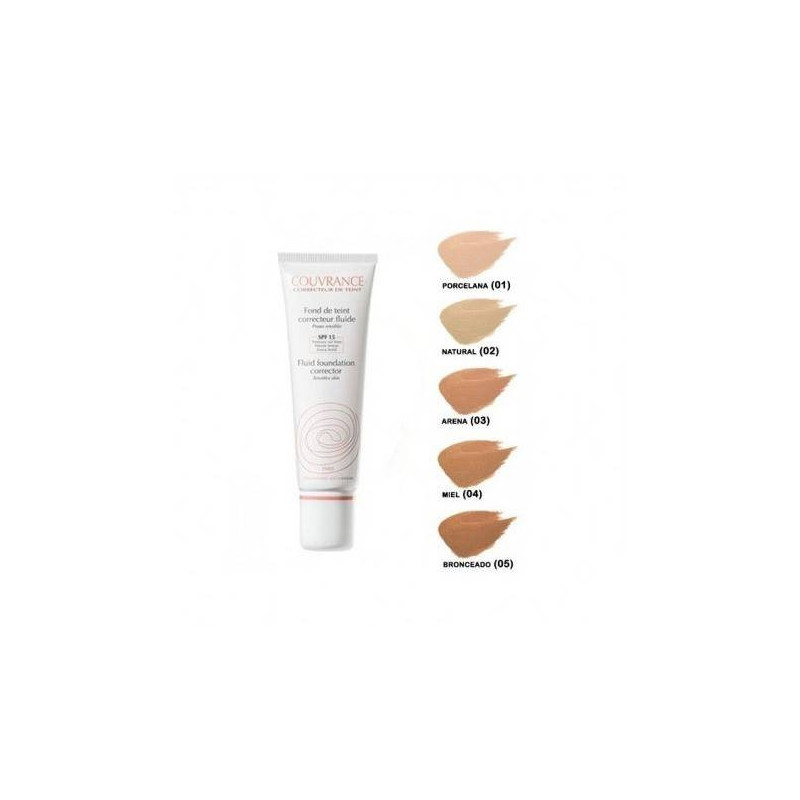 Couvrance Maquillaje Fluido Corrector Color Natural SPF 15 30 ml Avene