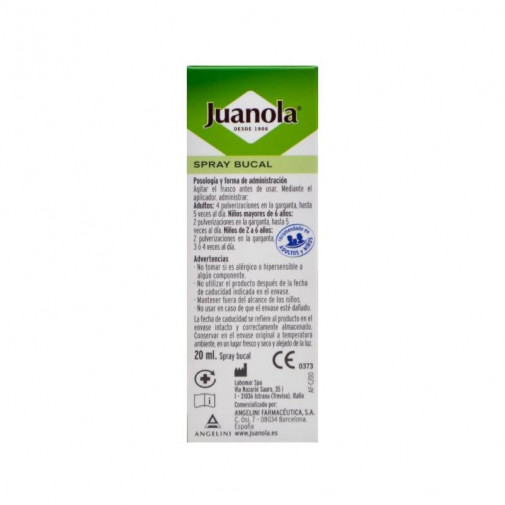 Juanola Dolor Garg Prop Fort Spray 20Ml