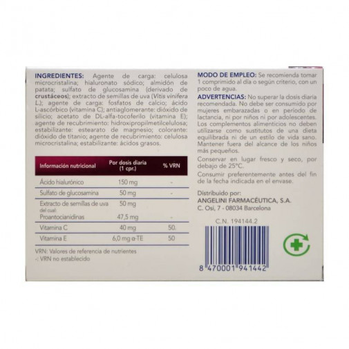 Aredsan Vitreo 30 Comprimidos Angelini