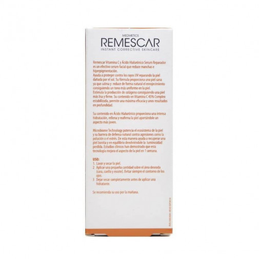 Remescar Serum Reparador Con Vitamina C Y Ácido Hialurónico 30ml