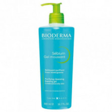 Bioderma Sébium Gel Limpiador Espumoso Purificante 500 ml