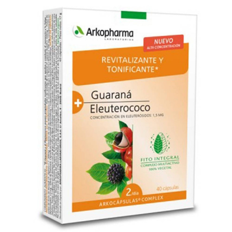 Arkocápsulas Complex Guaraná + Eleuterococo 40 Cápsulas Arkopharma