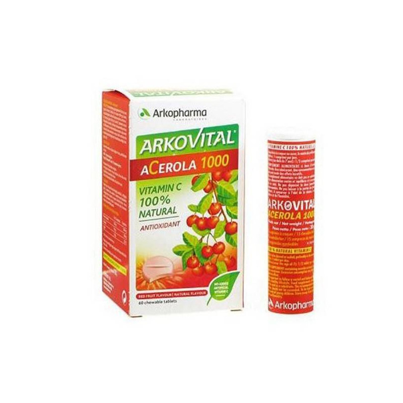 Arkovox Acerola 1000 15 Comprimidos Masticables Arkopharma