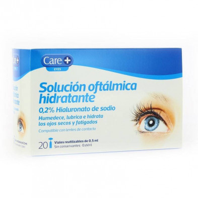 Care+ Solución Oftálmica Hidratante 0,2% 20 Viales