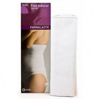 Faja Tubular de Algodón Talla 2 Color Blanco Farmalastic