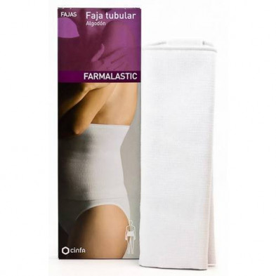 Faja Tubular de Algodón Talla 1 Color Blanco Farmalastic