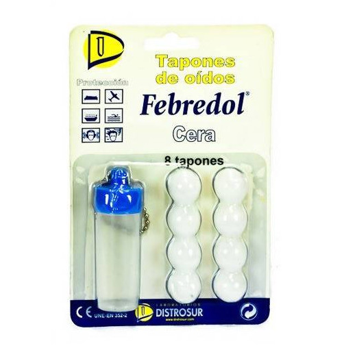 Tapones Oido Febredol Cera 8 Und
