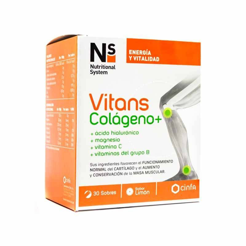 NS Vitans Colágeno Sabor Limón 30 Sobres Cinfa