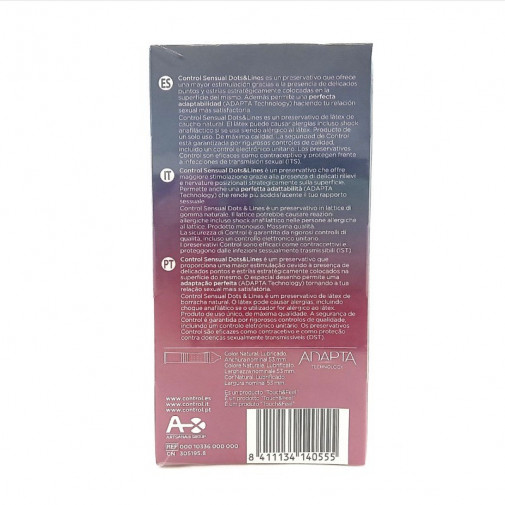 Control Adapta Sensual Dots & Lines 12