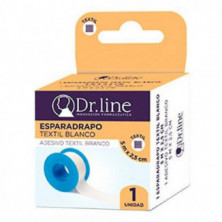 Dr Line Esparadrapo Tela Blanco 5 M x 2,5 Cm