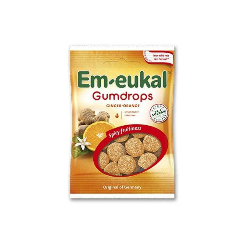 Caramelos Em-eukal Gumdrops Jengibre-naranja Bolsa 40 gr