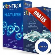 Preservativo Control Nature 24 Unidades + Ultrafeel 6 Unidades Gratis