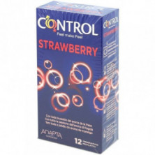 Preservativo Control Sabor Fresa 12 Unidades