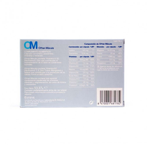 Oftan Macula 90 Capsulas