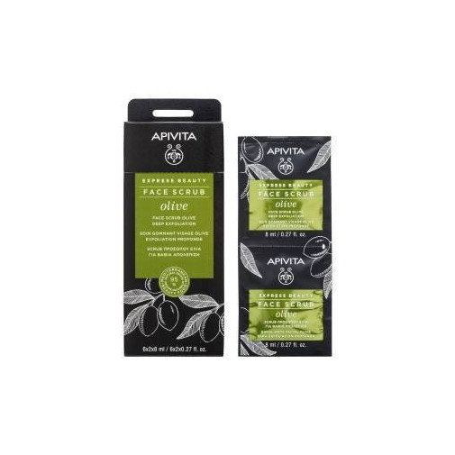 Apivita Express Beauty Mascarilla Exfoliante Intensiva Con Oliva 2X8Ml