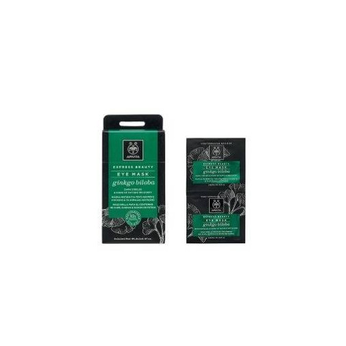 Apivita Express Beauty Mascarilla Contorno Con Gingko Biloba 2x8ml