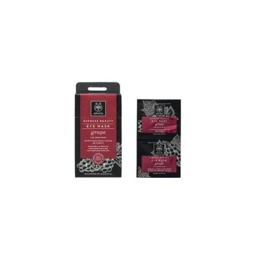 Apivita Express Beauty Mascarilla De Ojos Antiarrugas Uva 2x8ml