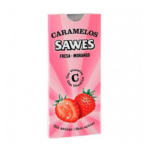 Caramelos Sawes Fresa Sin Azucar Blisters 8 Unidades