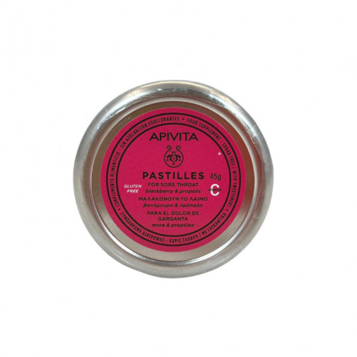Apivita Pastillas Con Mora Y Propoleo 45G