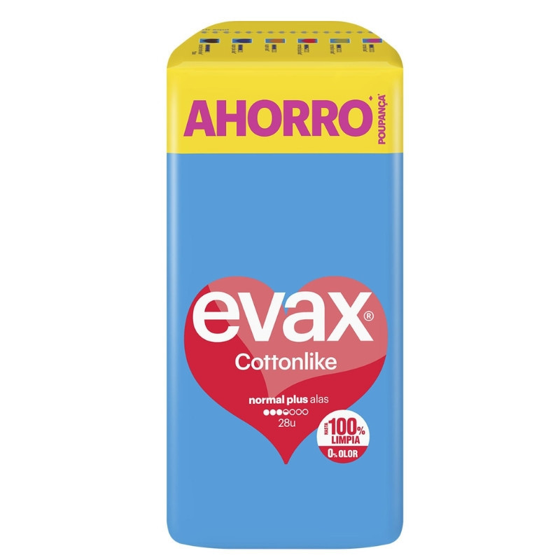 compresas-evax-cottonlike-normal-plus-alas-28-unidades-evax-tampax