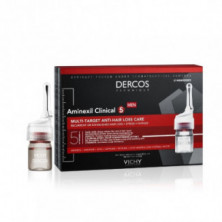 Vichy Dercos Aminexil Clinical 5 Hombre 21 Ampollas Gel