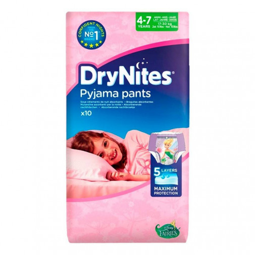 Drynites Nina 4 7 Anos 10 Unidades