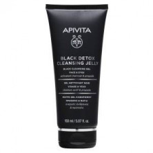 Apivita Gel Limpiador Detox Negro Cara y Ojos 150 ml