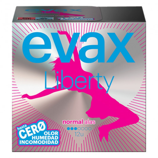 Compresa Evax Liberty Normal Alas 12 Unidades Evax