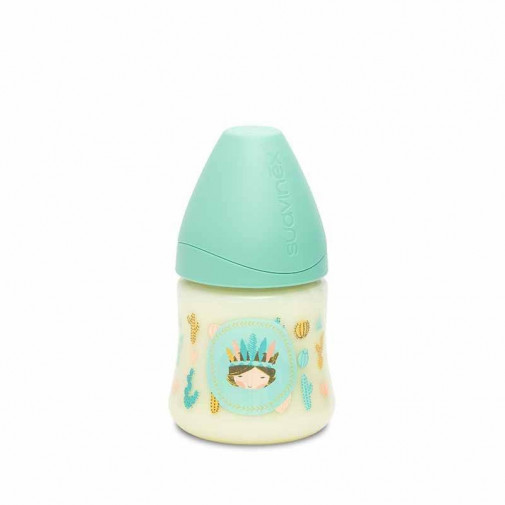 Suavinex Biberón 3 Posiciones Tetina Silicona Redonda 150Ml +0M