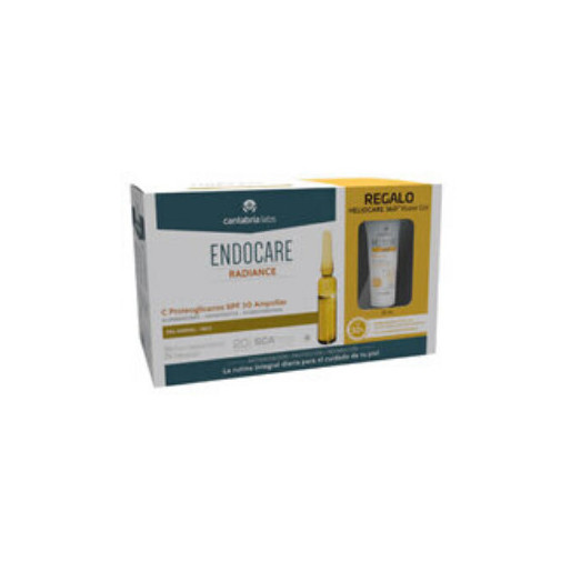 Endocare Radiance C-20 Piel Seca 30 Ampollas + Regalo Heliocare 360º Water Gel 15ml