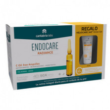 Endocare Radiance C-20 Oil Free Piel Normal Grasa 20 Ampollas + Regalo Heliocare 360º Water Gel 15ml