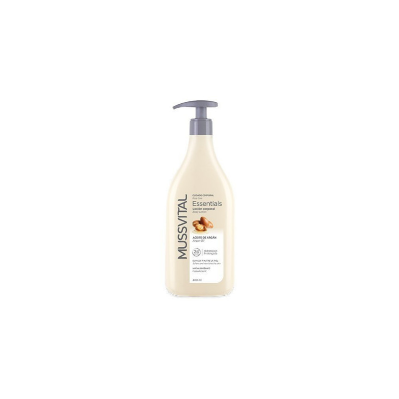 Loción Hidratante Argan Essentials 400 ml Mussvital