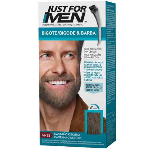 Just For Men Barba Y Bigote Castaño Oscuro 30 Ml