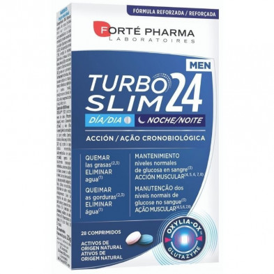 Turboslim 24 Men 28 Comprimidos Forte Pharma