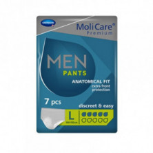 Premium Pants Men 5 Gotas Pañal Masculino Talla L 7 Unidades Molicare