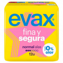 Evax Fina y Segura Compresas con Alas Normal 12 Unidades