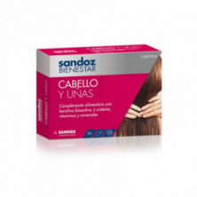 Sandoz Bienestar Cabello y Uñas Complemento Alimenticio 90 Cápsulas