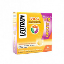 Leotron Vitamina C triple Protección 36+18 Comprimidos Efervescentes